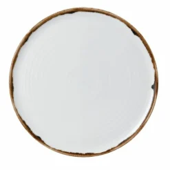 DUDSON Assiette à pizza rond Natural porcelaine vitrifiée Ø 31,8 cm Harvest Clearance