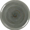 Assiette à pizza rond Peridot porcelaine vitrifiée Ø 32,8 cm stone Spot - RAK Online