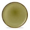 DUDSON Assiette à pizza rond vert porcelaine vitrifiée Ø 32,4 cm Harvest New