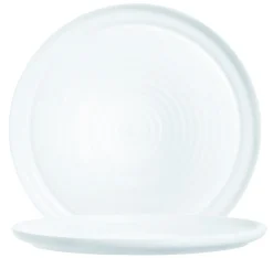 Assiette à pizza xl rond blanc verre opal Ø 32 cm Evolutions   - ARCOROC Sale