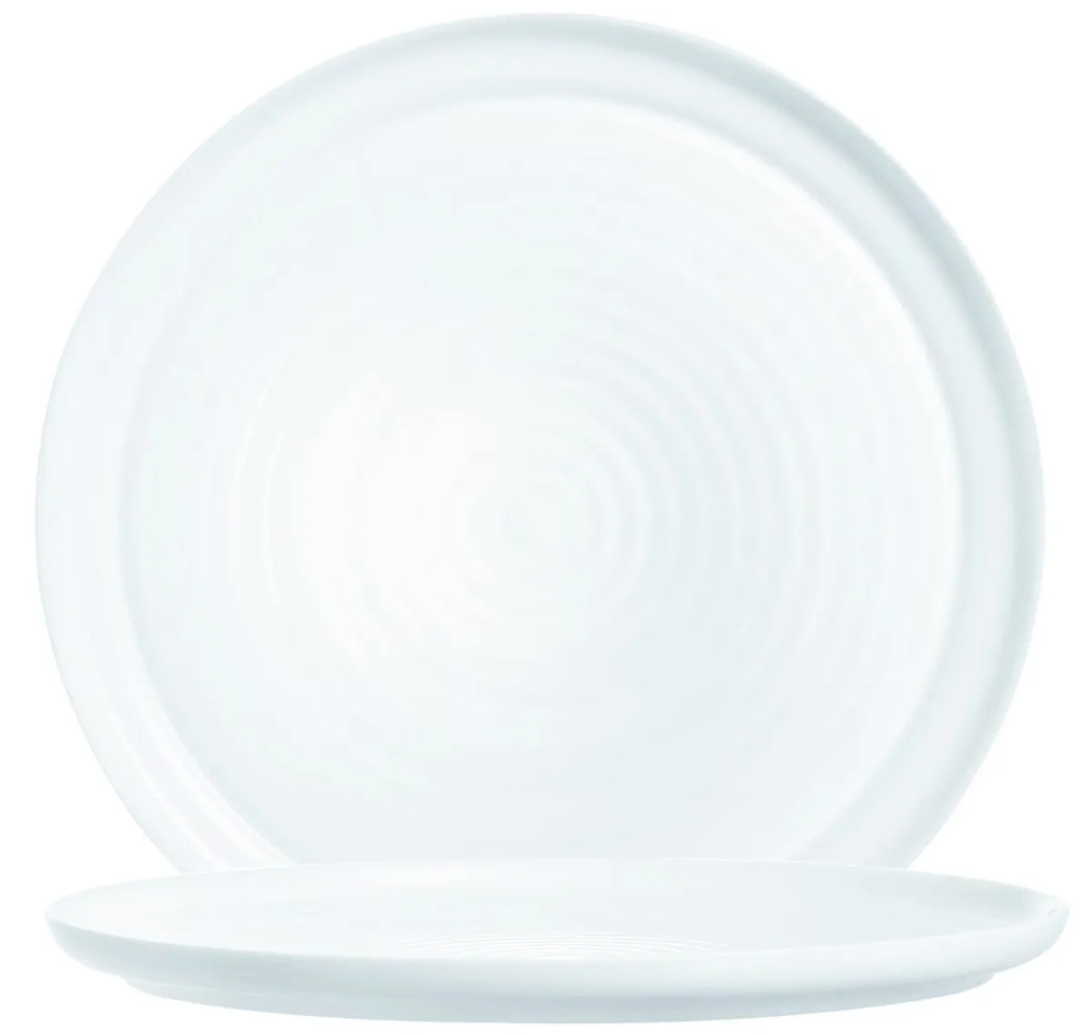 Assiette à pizza xl rond blanc verre opal Ø 32 cm Evolutions - ARCOROC Sale