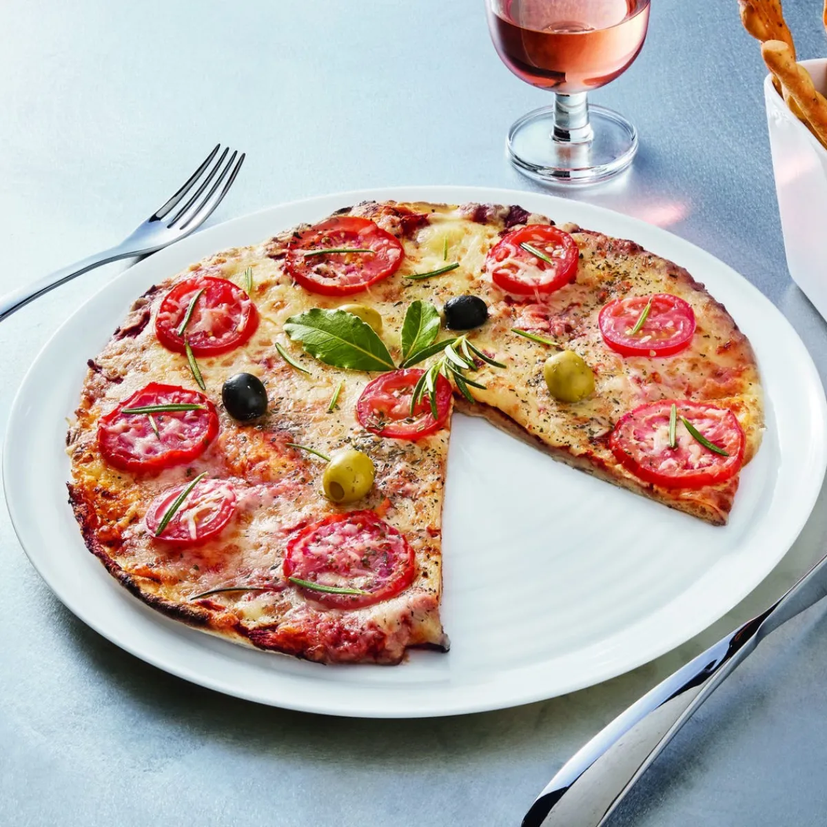 Assiette à pizza xl rond blanc verre opal Ø 32 cm Evolutions - ARCOROC Sale