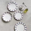 Assiette plate avec aile blanc porcelaine Ø 21 cm Ama - ACCOLADE Online