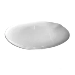 Assiette plate blanc porcelaine 31,5x30 cm Shell - COOKPLAY Discount