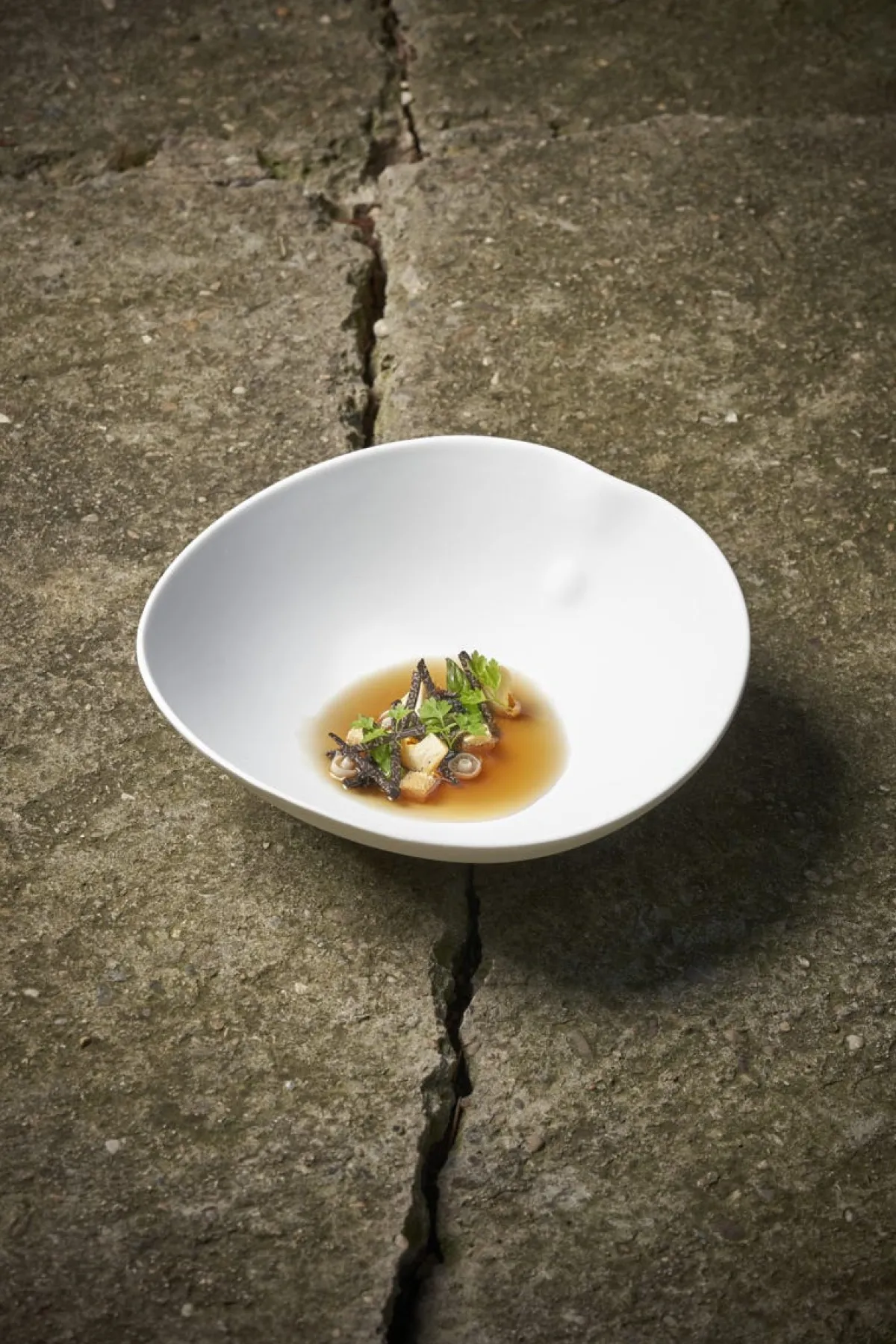 Assiette plate blanc porcelaine 31,5x30 cm Shell - COOKPLAY Discount