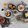 Assiette plate blanc porcelaine vitrifiée Ø 31,8 cm stone Ease Décor Spring - RAK Sale