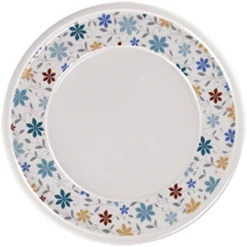 RAK Assiette plate blanc porcelaine vitrifiée Ø 20,2 cm stone Ease Décor Summer Discount