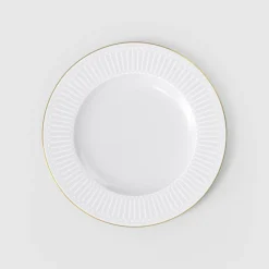 Assiette plate blanc porcelaine bone china Ø 29 cm Chateau Septfontaines - VILLEROY & BOCH Discount