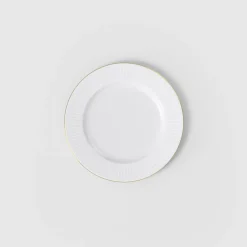 VILLEROY & BOCH Assiette plate blanc porcelaine bone china Ø 33,5 cm Chateau Septfontaines Hot