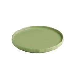 APS Assiette plate bord droit rond vert porcelaine Ø 26 cm The Grid Online