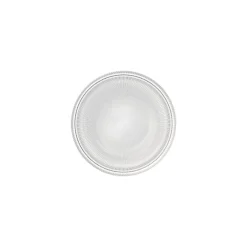 Assiette plate bord droit rond transparent verre Ø 16 cm The Grid - APS Outlet