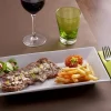 Assiette plate carré blanc porcelaine 13x13 cm Classic Square - PRO.MUNDI New