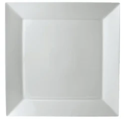 Assiette plate carré blanc porcelaine 13x13 cm Classic Square - PRO.MUNDI New