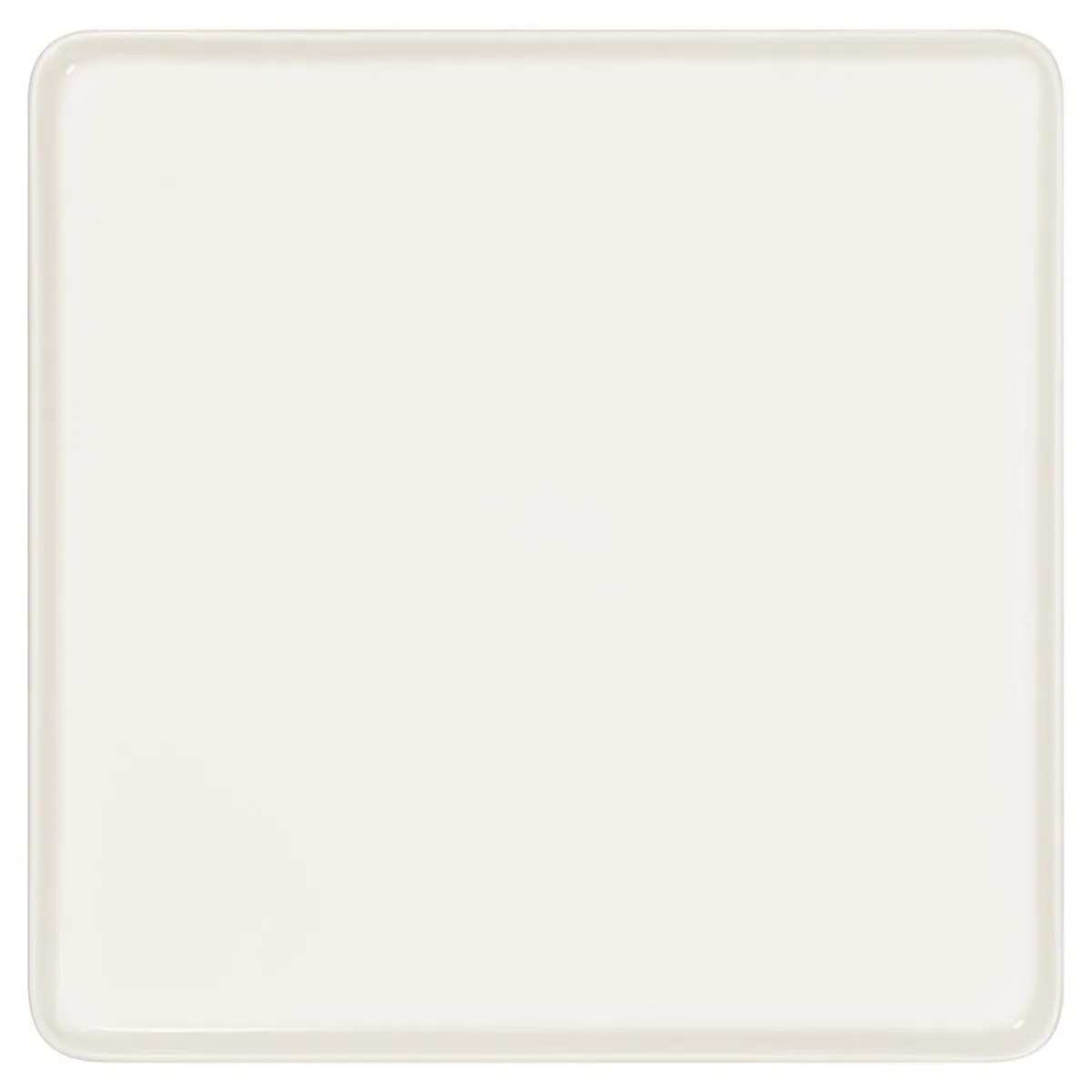 Assiette plate carré blanc porcelaine 32x32 cm Fractal - RAK Discount