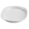 enova Assiette plate carré blanc porcelaine culinaire 18x18 cm Regithermie Discount