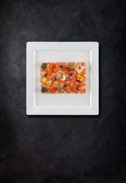 Assiette plate carré blanc porcelaine vitrifiée 21x21 cm Access - RAK Outlet