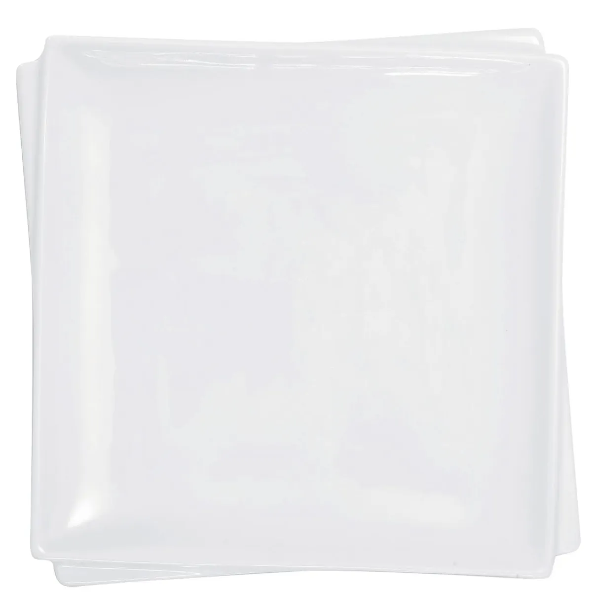 Assiette plate carré blanc porcelaine 16x16 cm Twins - PRO.MUNDI Hot
