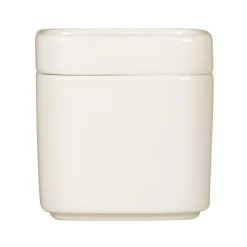 Assiette plate carré blanc porcelaine 8x8 cm Fractal - RAK Online