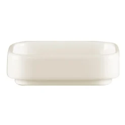 Assiette plate carré blanc porcelaine 8x8 cm Fractal - RAK Online