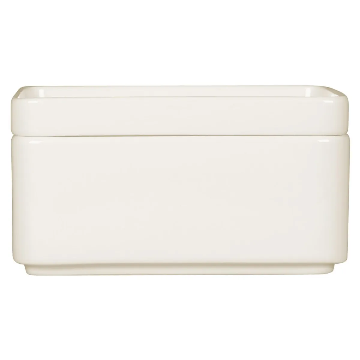 Assiette plate carré blanc porcelaine 16x16 cm Fractal - RAK Best