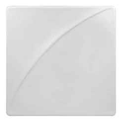 RAK Assiette plate carré blanc porcelaine vitrifiée 29x29 cm Moon