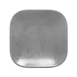 Assiette plate carré gris porcelaine vitrifiée 15x15 cm Shale - RAK Sale