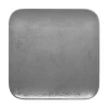 RAK Assiette plate carré gris porcelaine vitrifiée 24x24 cm Shale Discount