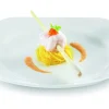 RAK Assiette plate carré ivoire porcelaine vitrifiée 24x24 cm Ska New