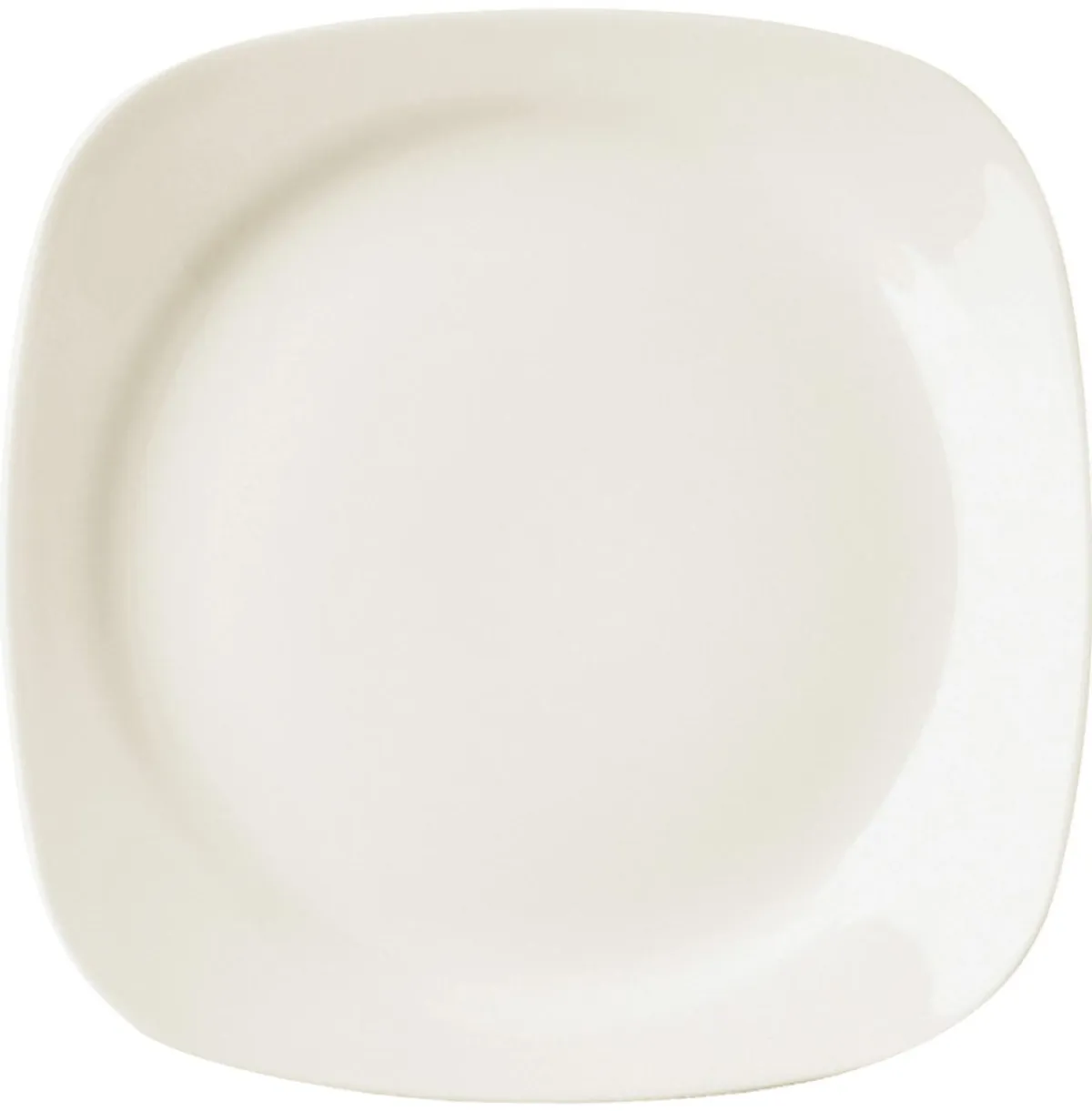 RAK Assiette plate carré ivoire porcelaine vitrifiée 24x24 cm Ska New