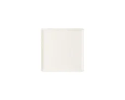 Assiette plate carré ivoire porcelaine vitrifiée 14,2x14,2 cm Allspice - RAK Discount