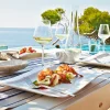 Assiette plate carré ivoire porcelaine vitrifiée 27x27 cm New Wave - VILLEROY & BOCH Outlet