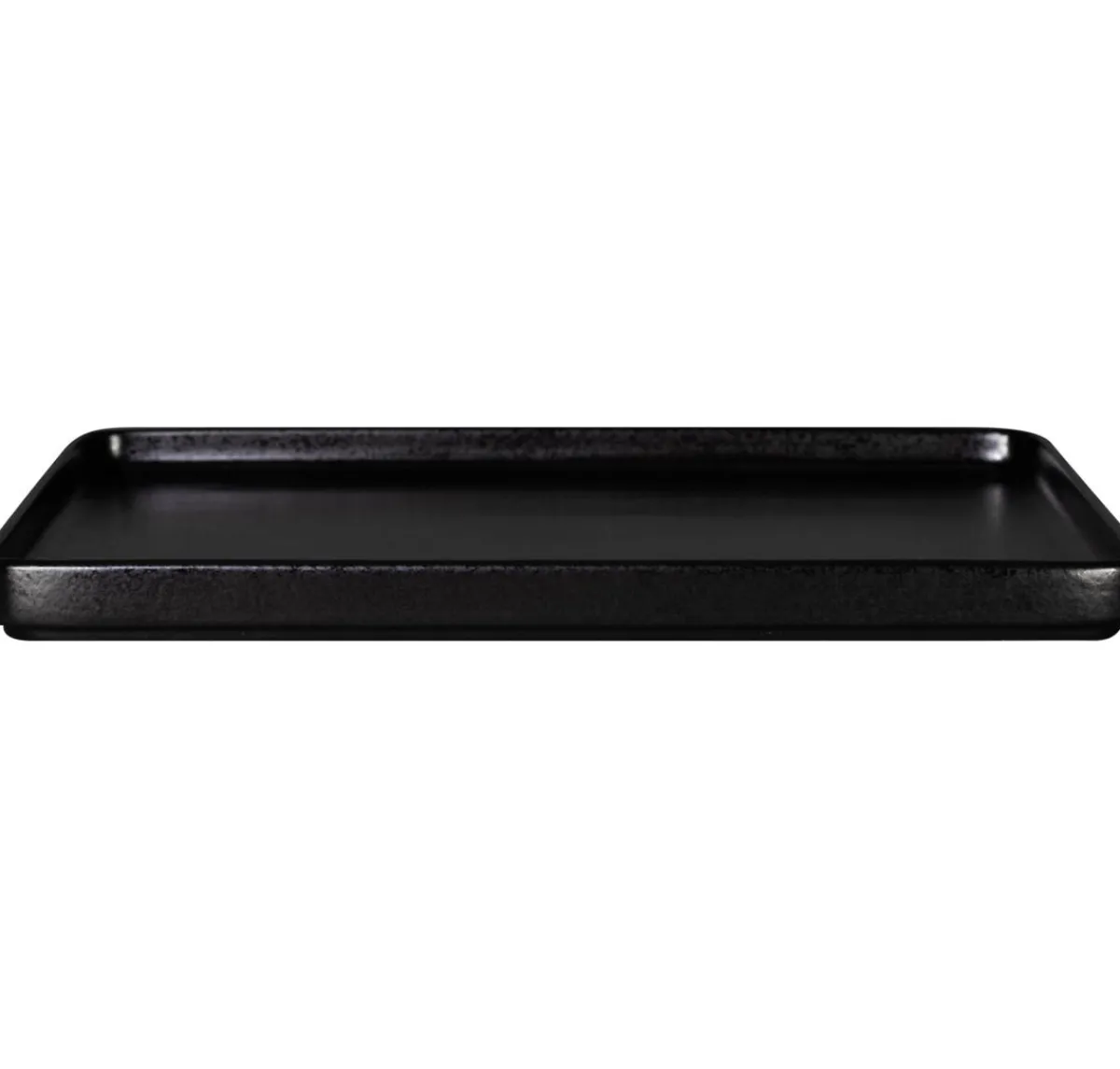 Assiette plate carré noir porcelaine 32x32 cm Fractal - RAK Best