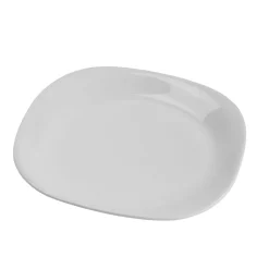 enova Assiette plate carré porcelaine pillénium 21x21 cm Regithermie Best