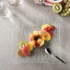 PRO.MUNDI Assiette plate carré transparent verre 19,5x19,5 cm Veloutee New