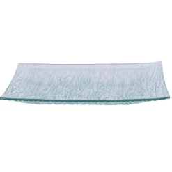 PRO.MUNDI Assiette plate carré transparent verre 26x26 cm Veloutee
