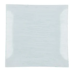 PRO.MUNDI Assiette plate carré transparent verre 26x26 cm Veloutee