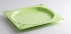 SAINT ROMAIN Assiette plate carré vert copolyester 23,5x23,5 cm Vaisselle Copolyester Sale