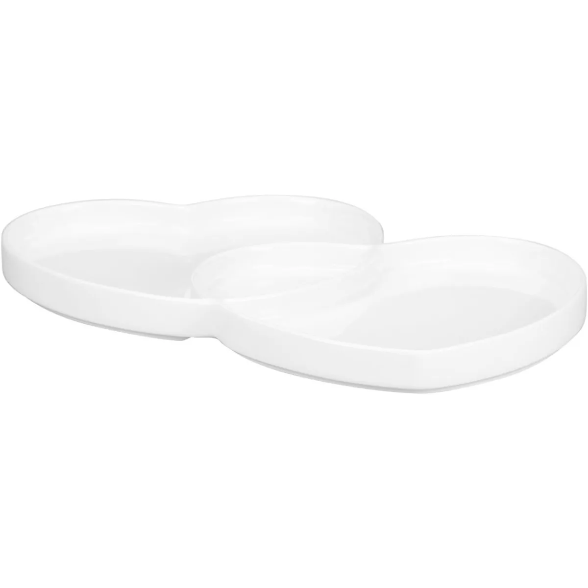 RAK Assiette plate double blanc porcelaine 29x26,4 cm Cliché Online