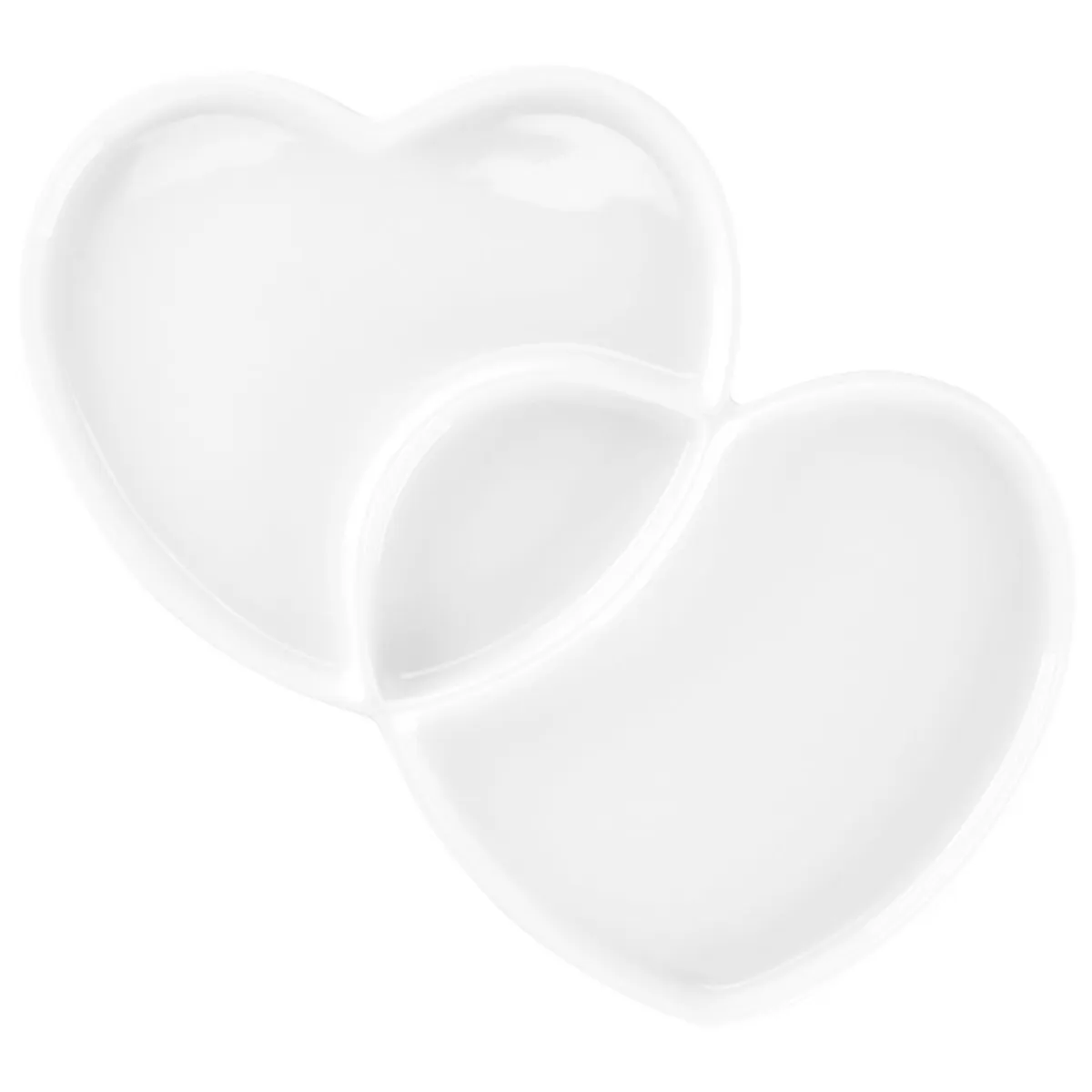 RAK Assiette plate double blanc porcelaine 29x26,4 cm Cliché Online