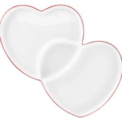 Assiette plate double blanc porcelaine 29x26,4 cm  Cliché - RAK Sale