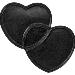 RAK Assiette plate double noir porcelaine 29x26,4 cm Cliché Online