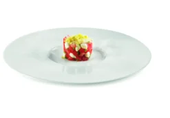 Assiette plate gourmet rond ivoire porcelaine vitrifiée Fine Dine - RAK Hot