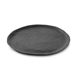 Assiette plate Noir brut porcelaine culinaire Ø 26,5 cm Yli - REVOL Outlet