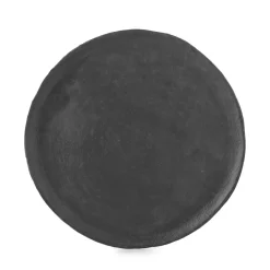 Assiette plate Noir brut porcelaine culinaire Ø 28,5 cm Yli - REVOL Discount