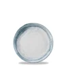 Assiette plate organique bleu porcelaine vitrifiée Ø 27 cm Finca Limestone - DUDSON Discount