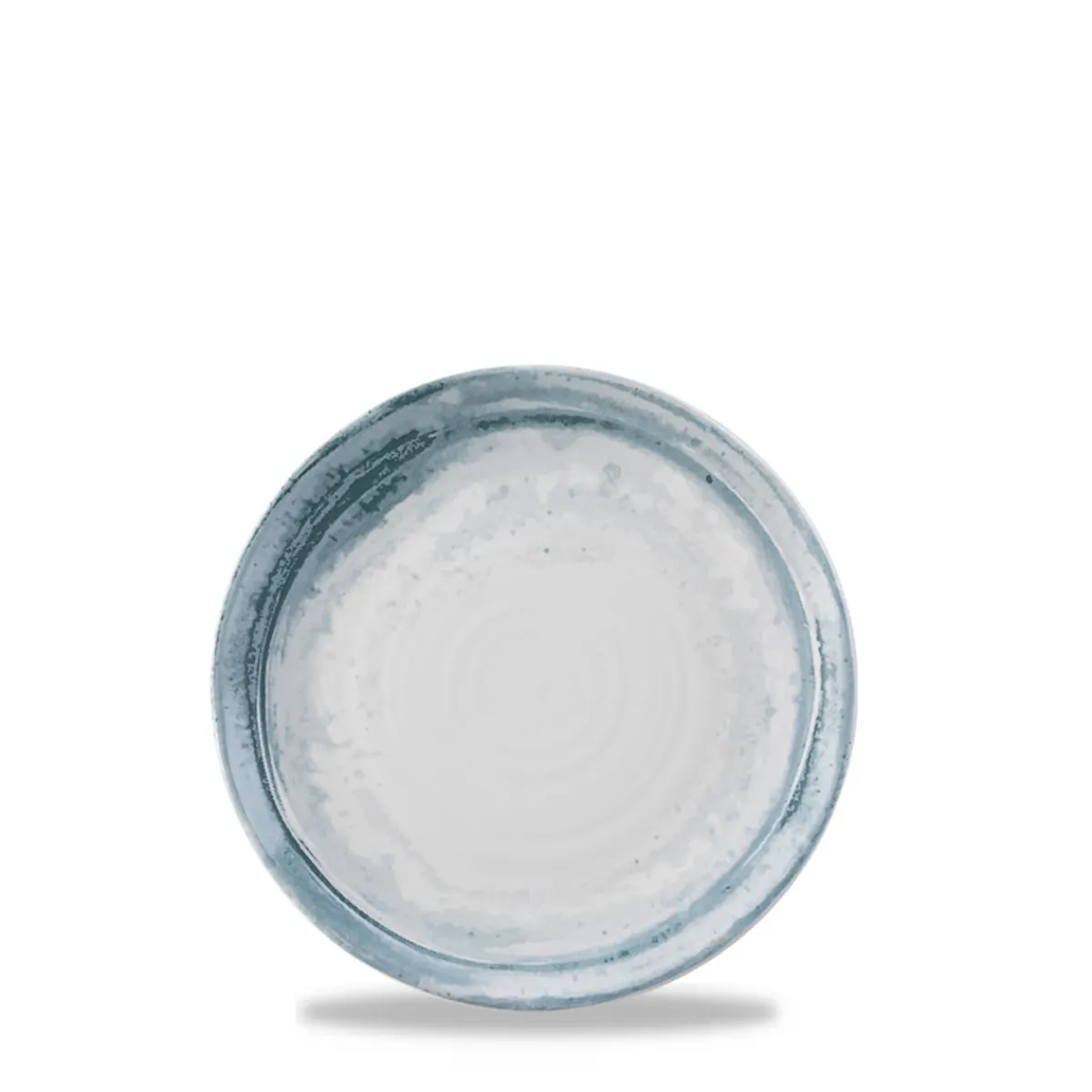Assiette plate organique bleu porcelaine vitrifiée Ø 27 cm Finca Limestone - DUDSON Discount