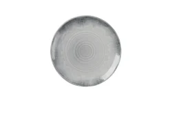 Assiette plate organique bleu porcelaine vitrifiée Ø 23 cm Harvest Flux - DUDSON Online