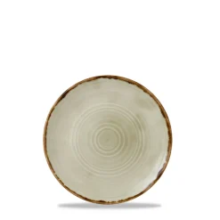DUDSON Assiette plate organique Linen porcelaine vitrifiée Ø 23 cm Harvest Clearance