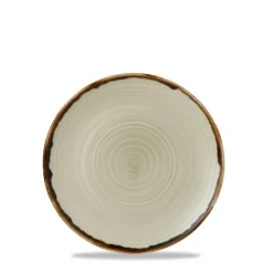 DUDSON Assiette plate organique Linen porcelaine vitrifiée Ø 27 cm Harvest Best