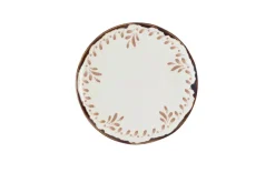 DUDSON Assiette plate organique terracotta porcelaine vitrifiée Ø 27 cm Harvest Mediterranean Clearance